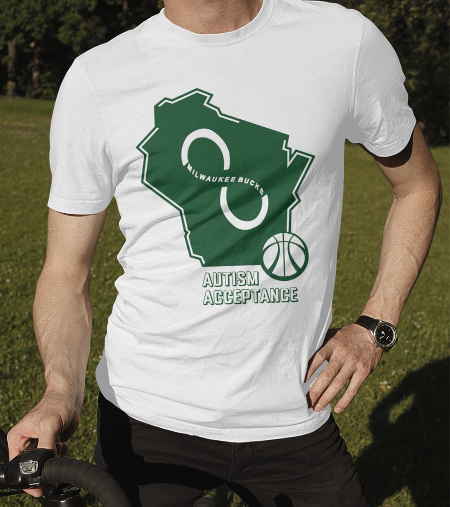 Aj Green Milwaukee Bucks Autism Acceptance T-Shirt
