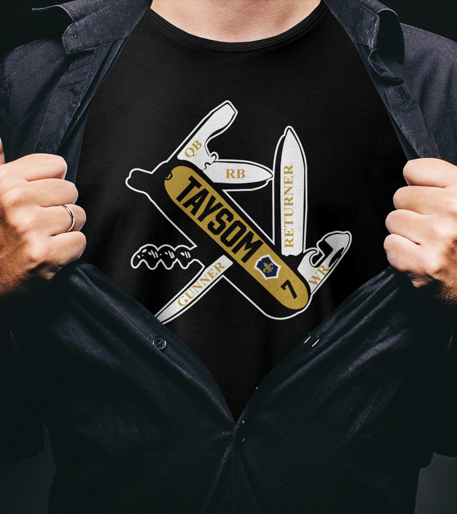 Jeantherapy Taysom 7 Multi-Position NFL Player QB RB WR Gunner Returner T-Shirt