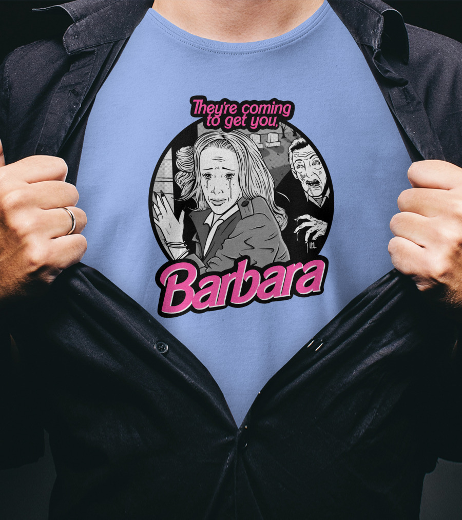They're Coming To Get You Barbara Horror Scene Comic T-Shirt