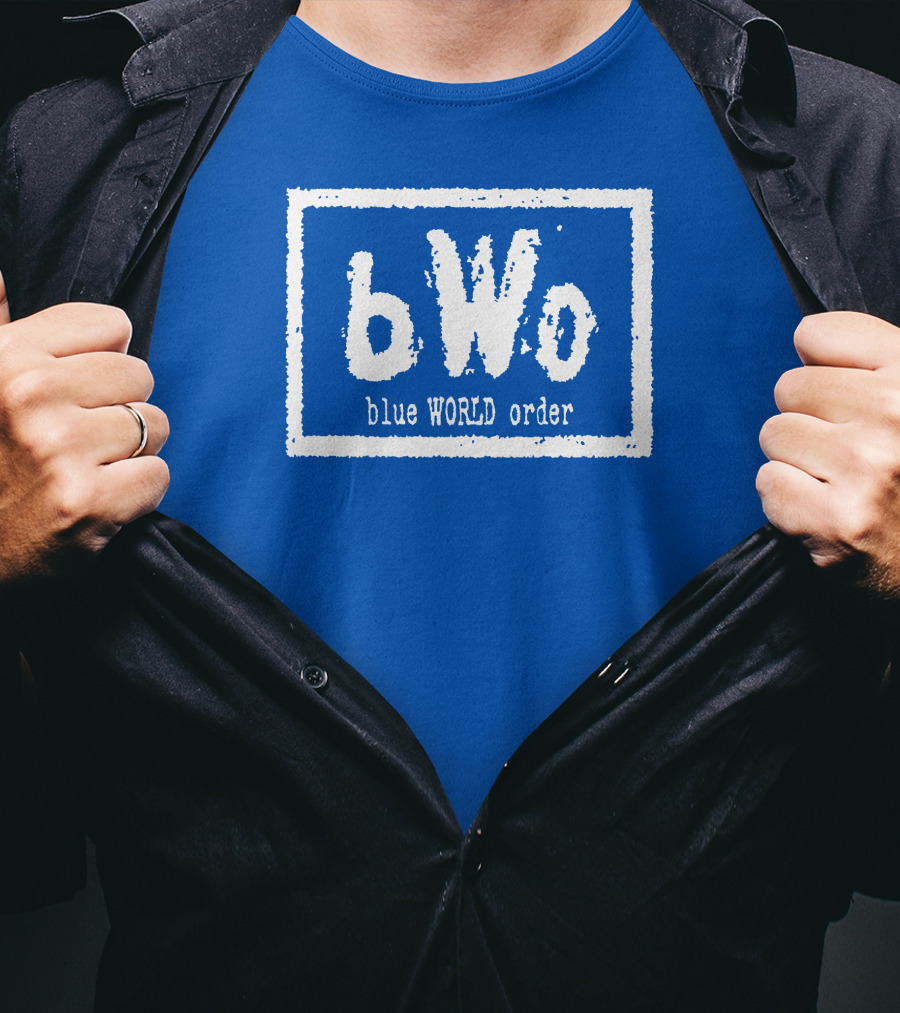 BWo Blue World Order Wrestling Inspired T-Shirt
