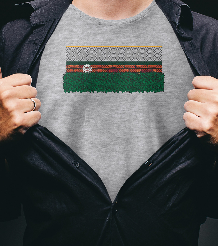 Obvious Basket Ball Fence Court T-Shirt