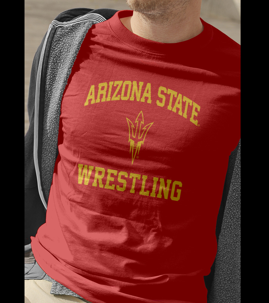 Arizona State Sun Devils Wrestling Fork T-Shirt