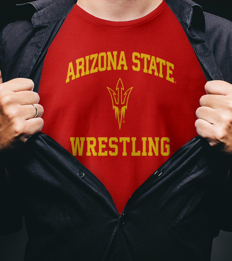 Arizona State Sun Devils Wrestling Fork T-Shirt