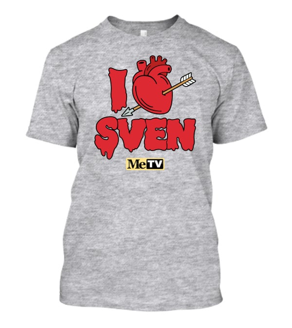 MeTV Store I Heart Sven With Anatomical Heart And Arrow T-Shirt