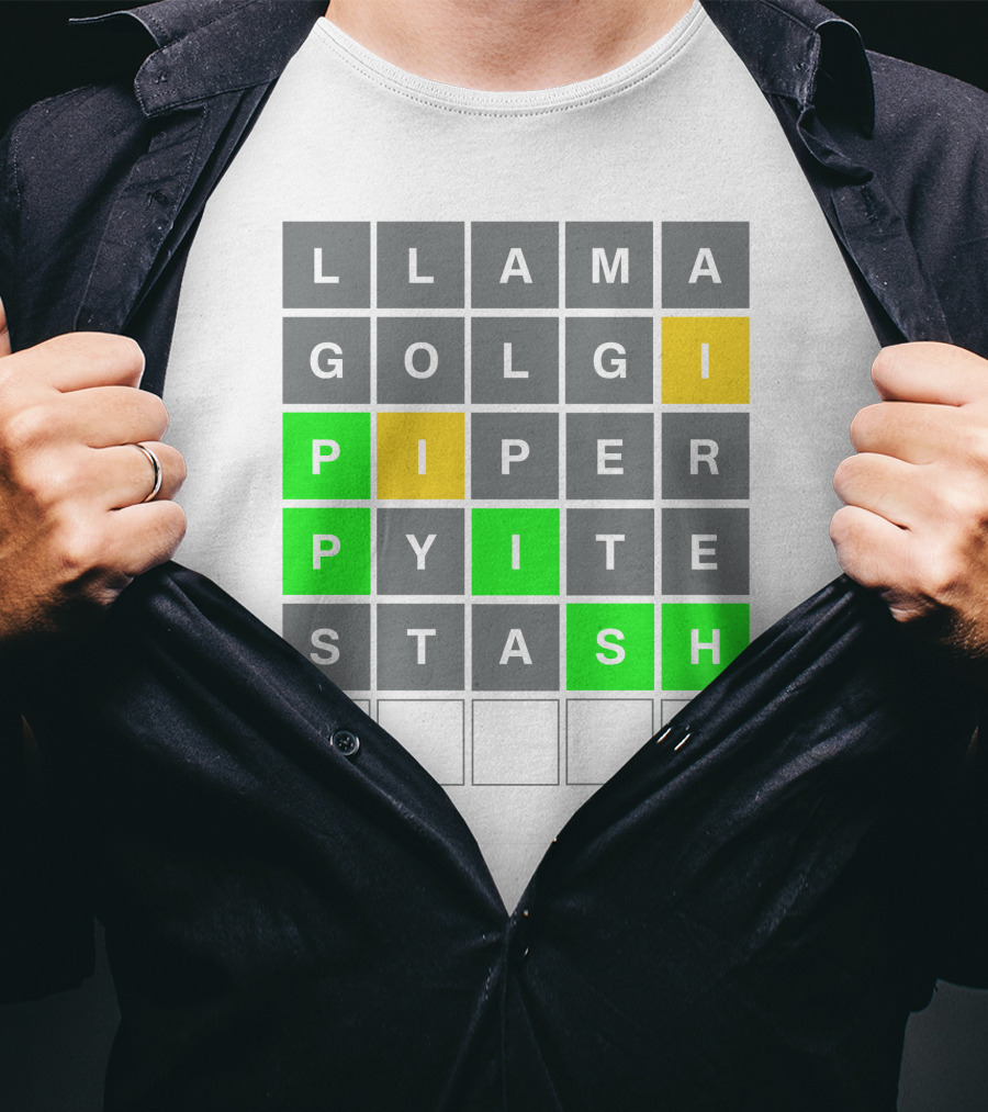 David Steinberg Phish Wordle Llama Golgi Piper Stash T-Shirt