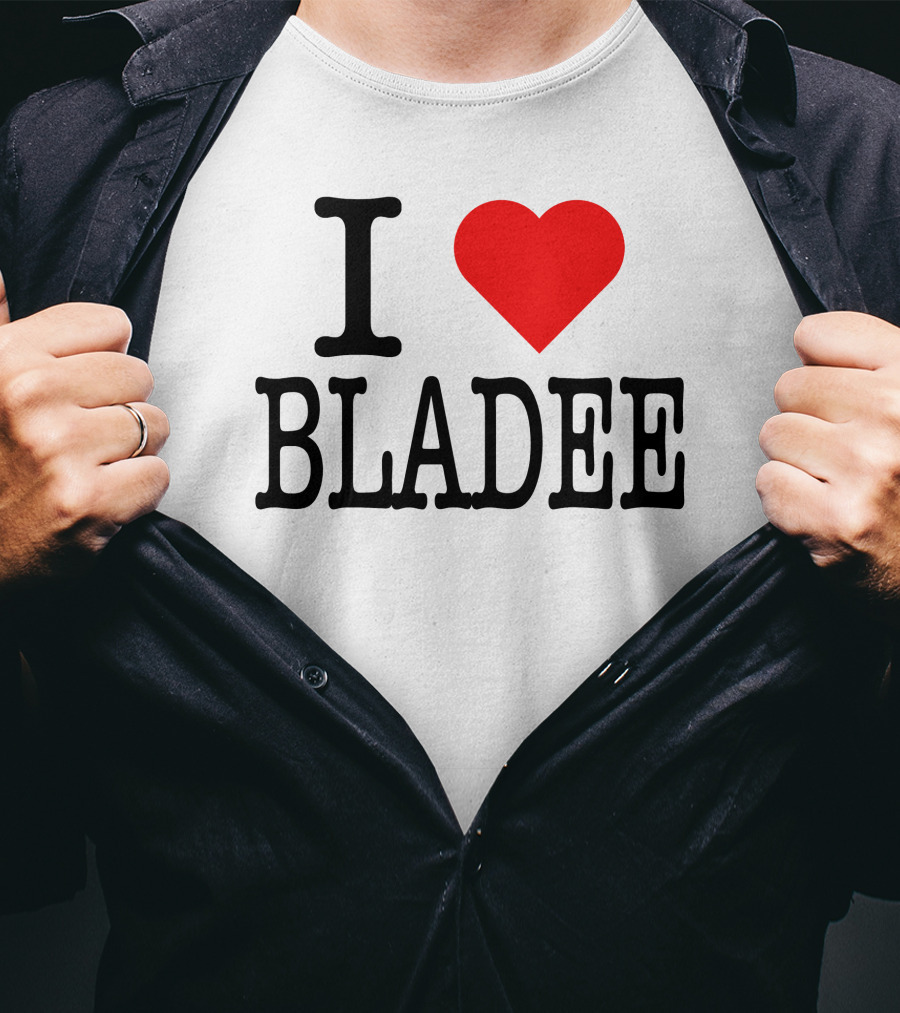 I Love Bladee Heart Symbol Fandom T-Shirt