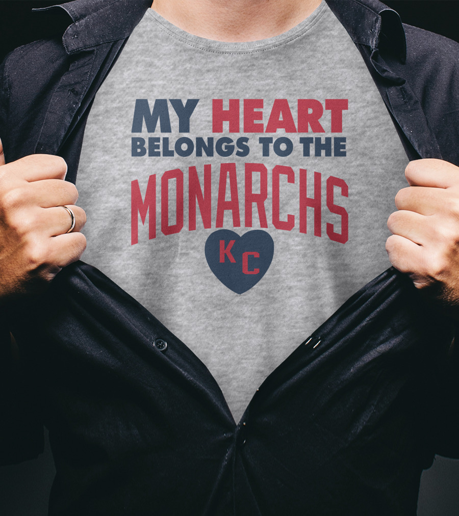 My Heart Belongs To The Monarchs KC T-Shirt