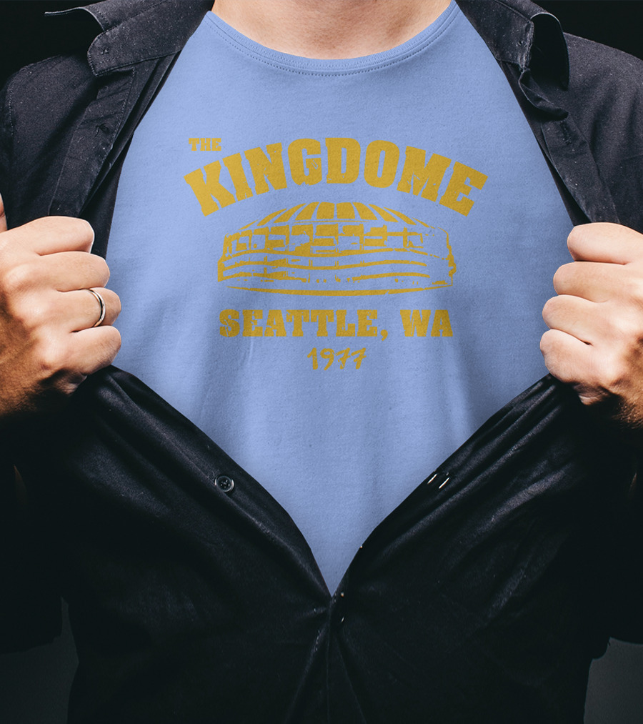 Simply Seattle Merch The Kingdome Seattle WA 1977 Retro Stadium T-Shirt