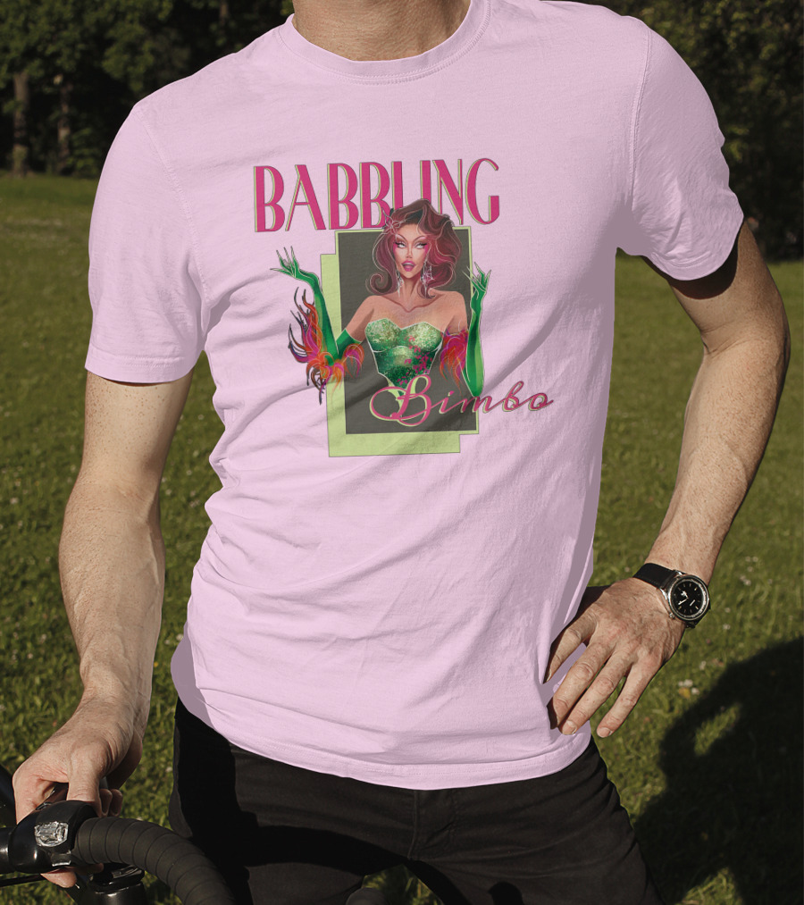 Voss Events Merch Jasmine Kennedie Babbling Bimbo Green Glamour Dress T-Shirt