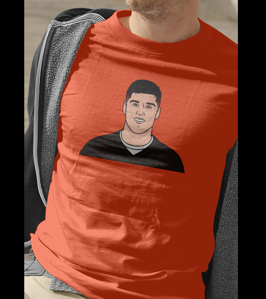 Mason Rudolph Illustrated Portrait On T-Shirt