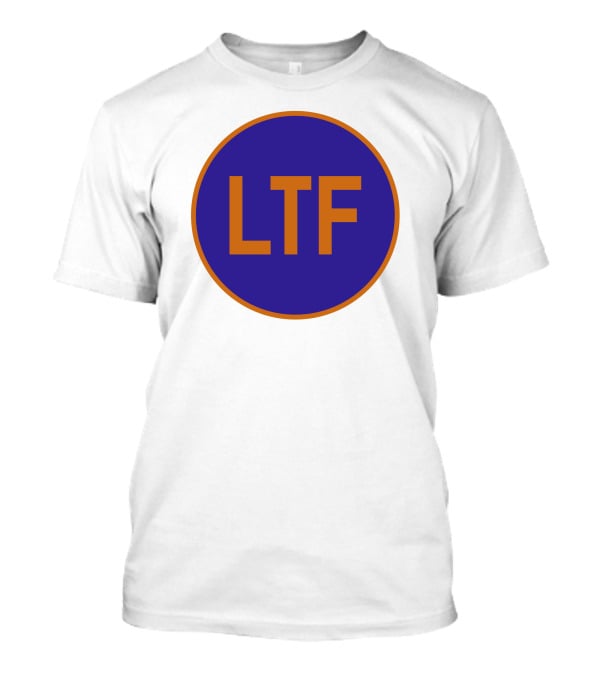 Doitfresh LTF Blue Circle Orange Border T-Shirt