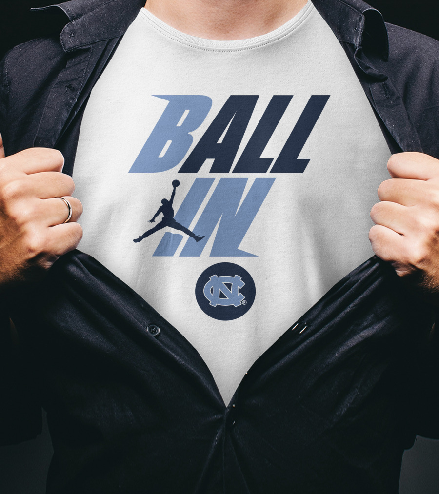 Goheels Shop Jordan Brand North Carolina Tar Heels Ball In Jumpman T-Shirt