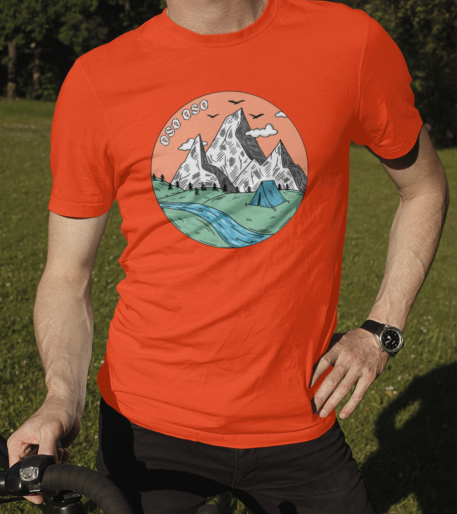 Christine Oso Oso River Tent Camping Mountains T-Shirt