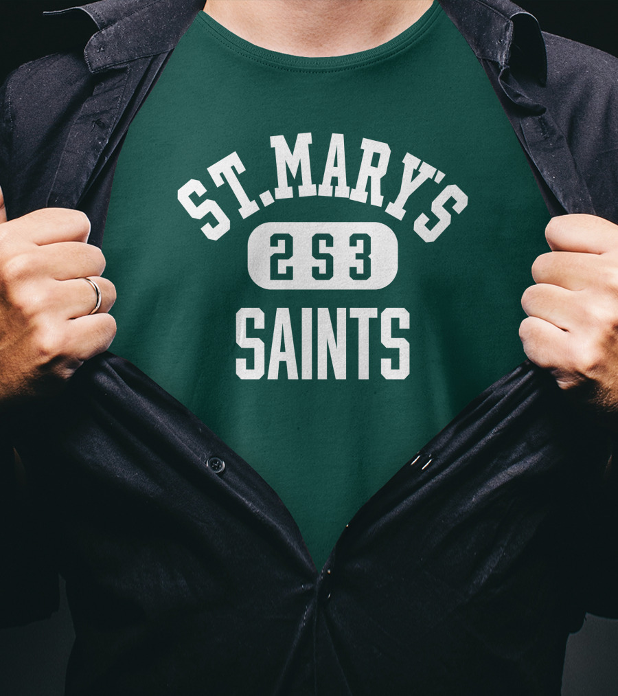 St. Mary's High School Saints 2S3 Team Spirit T-Shirt