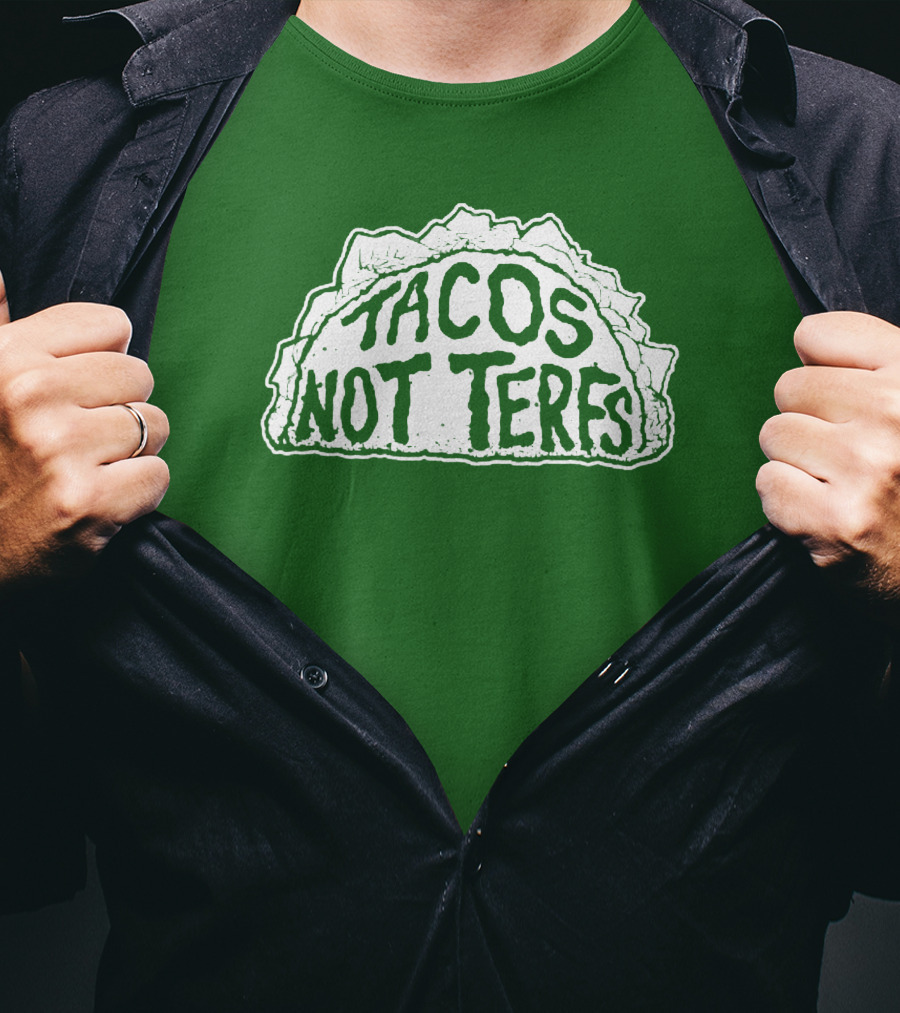 Tacos Not Terfs By Guest Artists Fish Outta Water Films T-Shirt