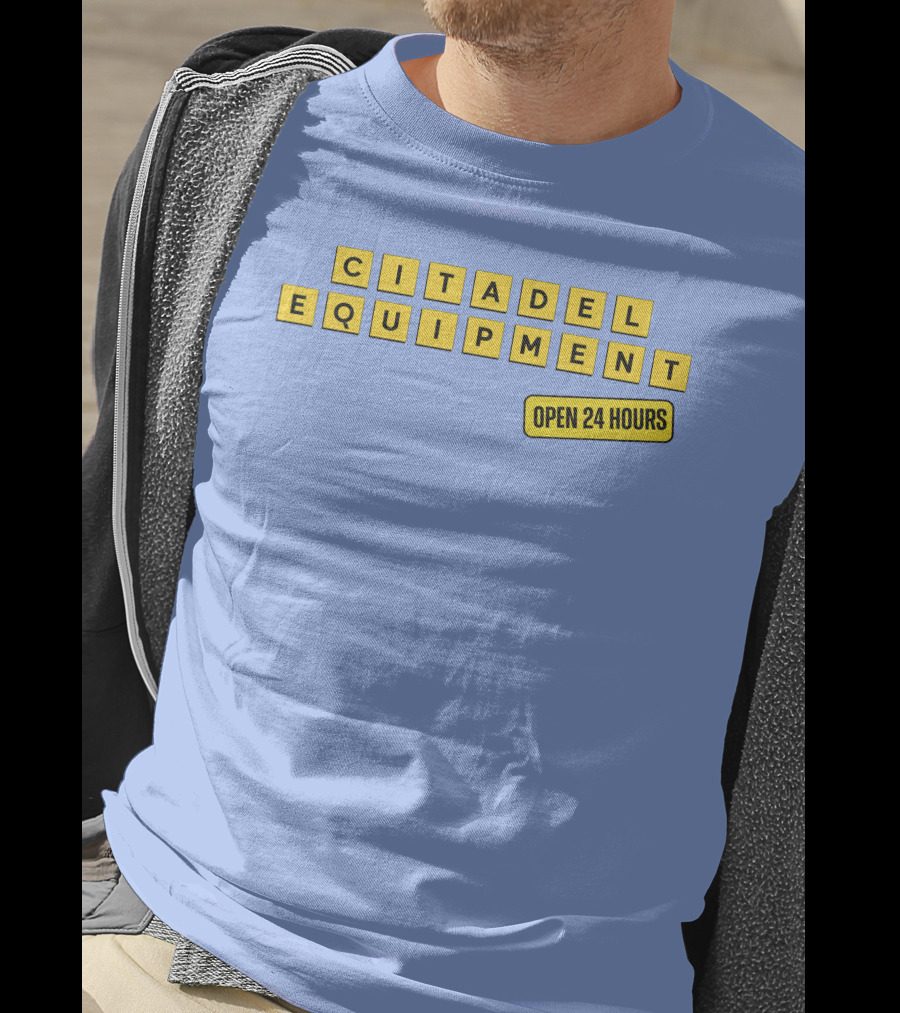 Citadel Equipment Open 24 Hours Kevin Yeager T-Shirt
