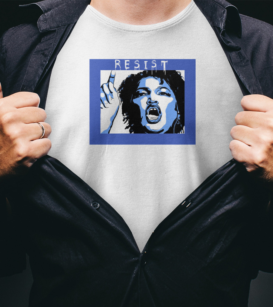 Liberal World Gear Company Merch Resist Stacey Abrams T-Shirt