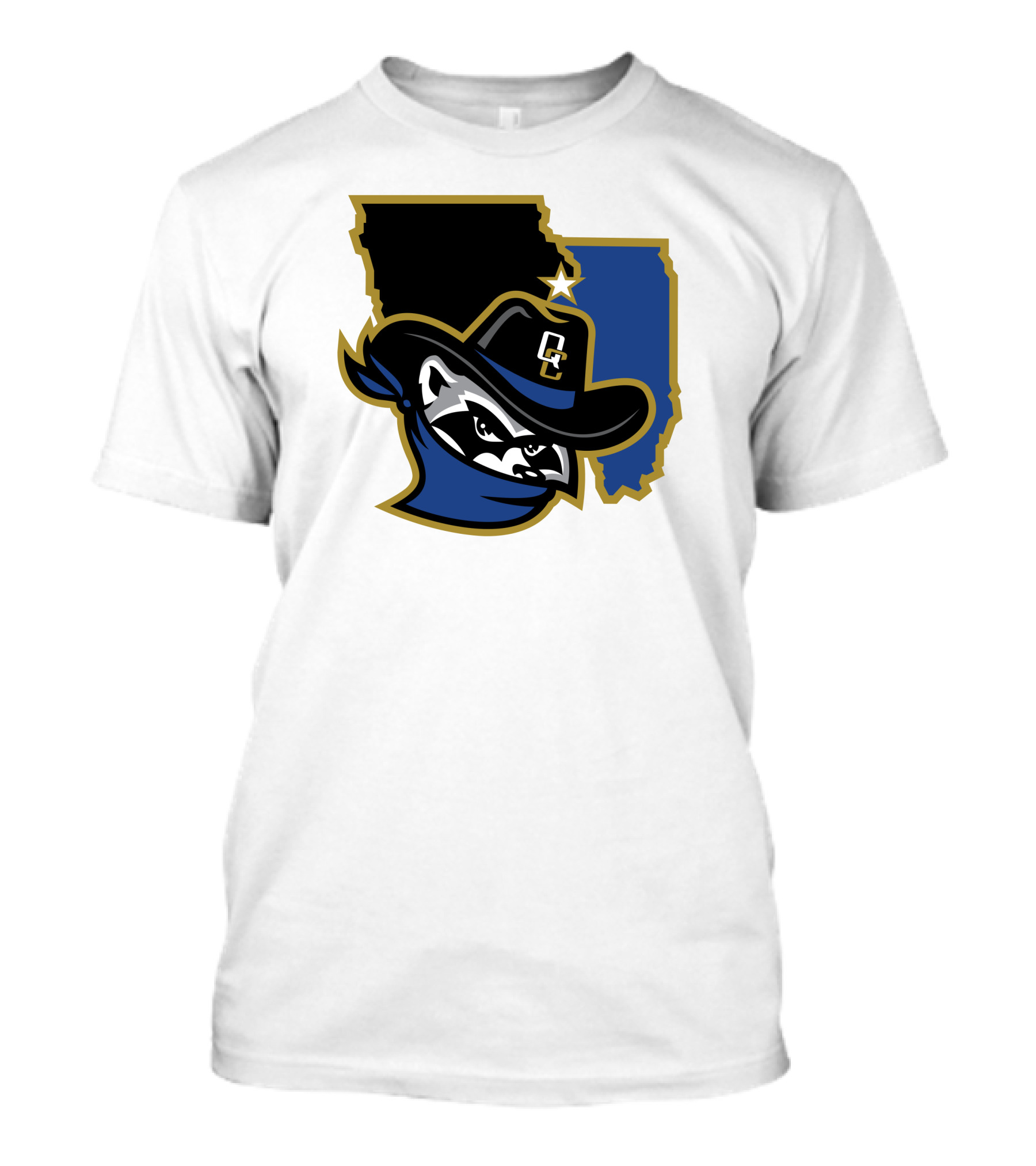 Quad Cities River Bandits Midwest League Baseball Logo 22 T-Shirt