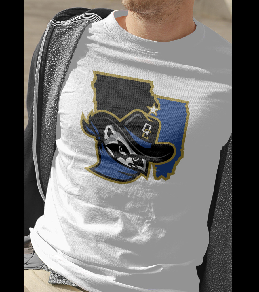 Quad Cities River Bandits Midwest League Baseball Logo 22 T-Shirt