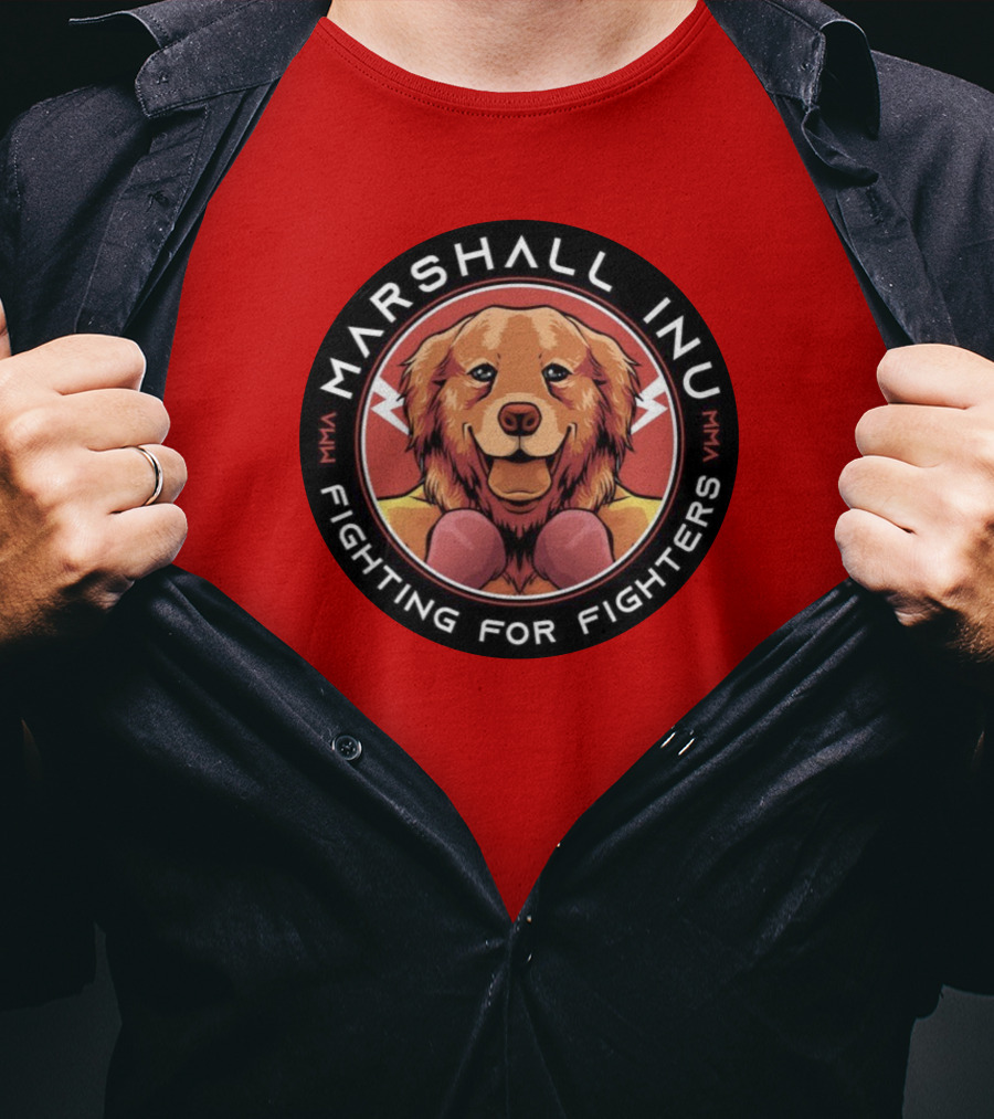 Marshall Inu Mma Fighting For Fighters T-Shirt