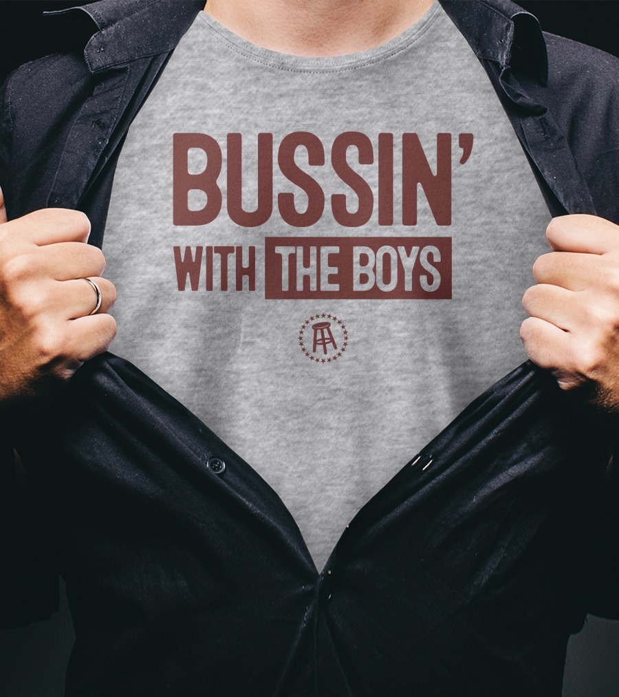 Bussin' With The Boys Red Logo Onesie T-Shirt