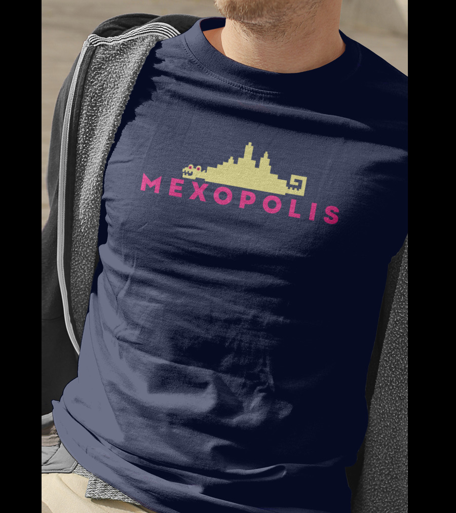 Mexopolis Jorge R. Gutierrez Cityscape Skyline T-Shirt