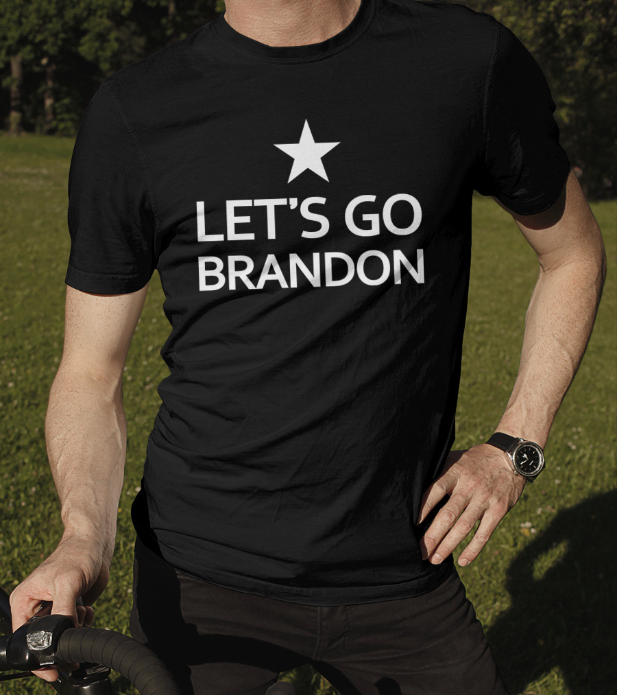 LET'S GO BRANDON Star Motif T-Shirt