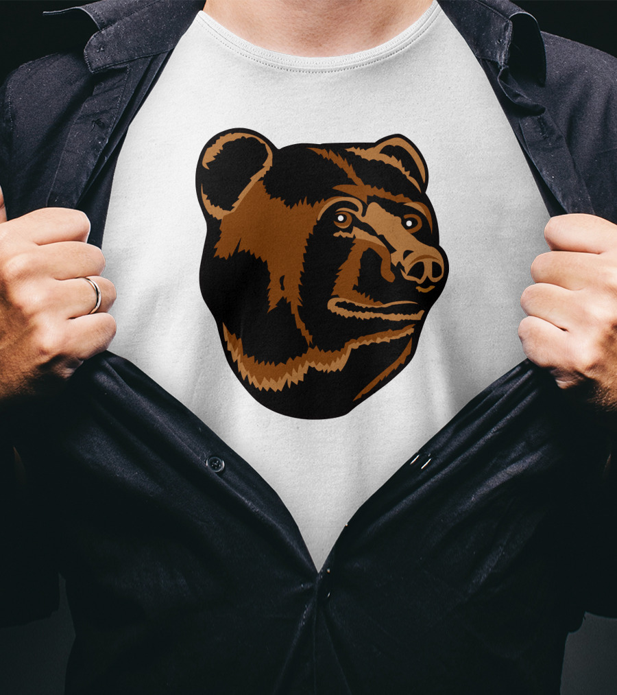 Boston Bruins Logo Bear Head T-Shirt