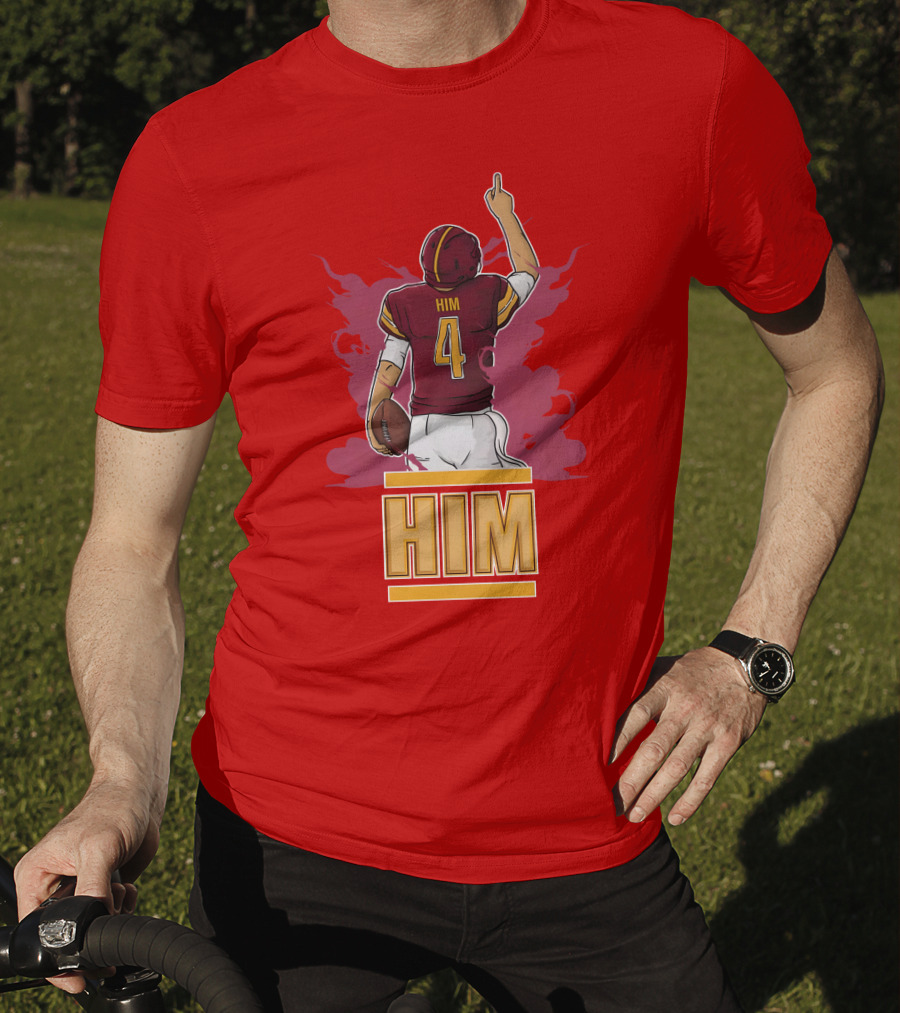 HIM 4 Football Artwork T-Shirt