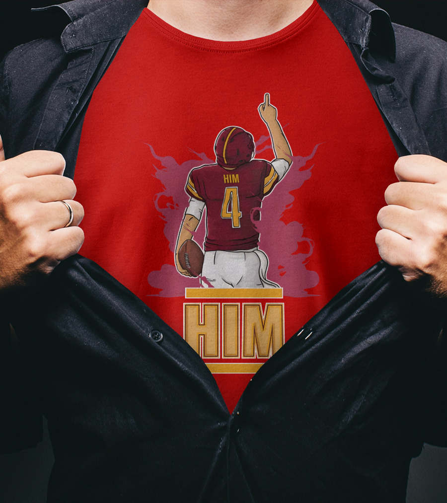 HIM 4 Football Artwork T-Shirt