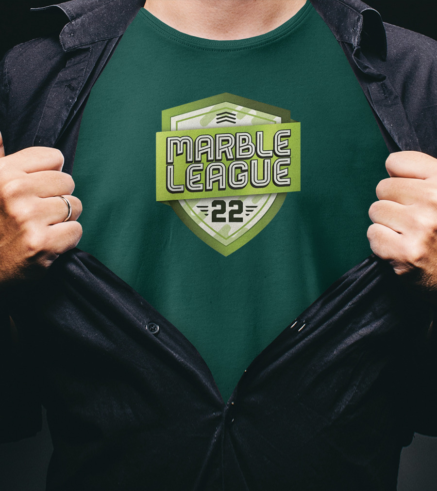 Marble League 22 Jelle's Marble Runs Badge T-Shirt