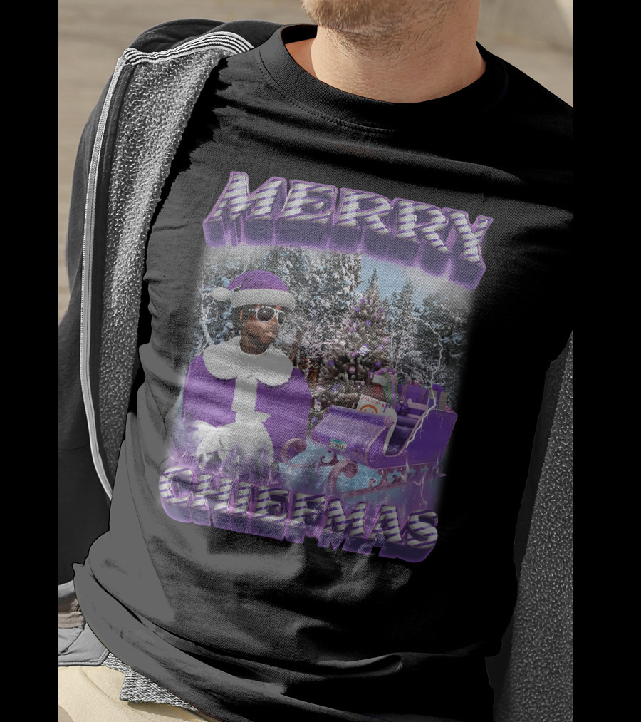 Merry Chiefmas Purple Santa Winter Wonderland T-Shirt