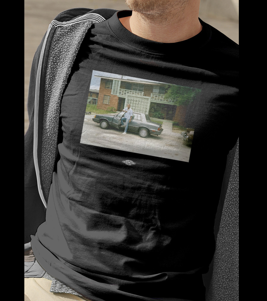 Vintage Warnock Midcentury Modern House Photo Retro Car Scene T-Shirt