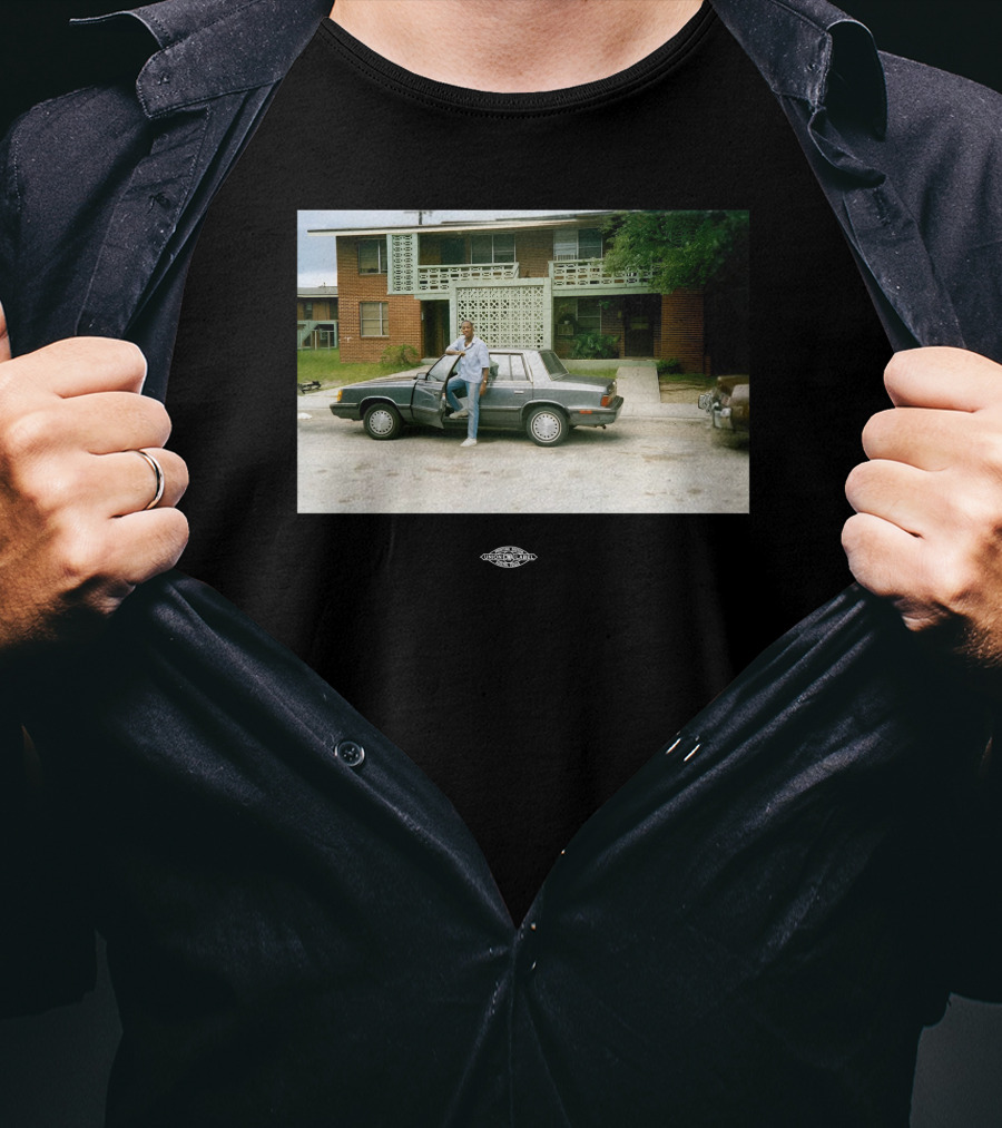 Vintage Warnock Midcentury Modern House Photo Retro Car Scene T-Shirt