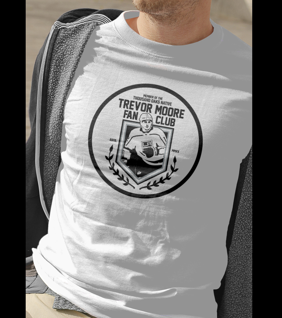 Member Of The Thousand Oaks Native Trevor Moore Fan Club Hockey Player Emblem Estd. MMXX T-Shirt