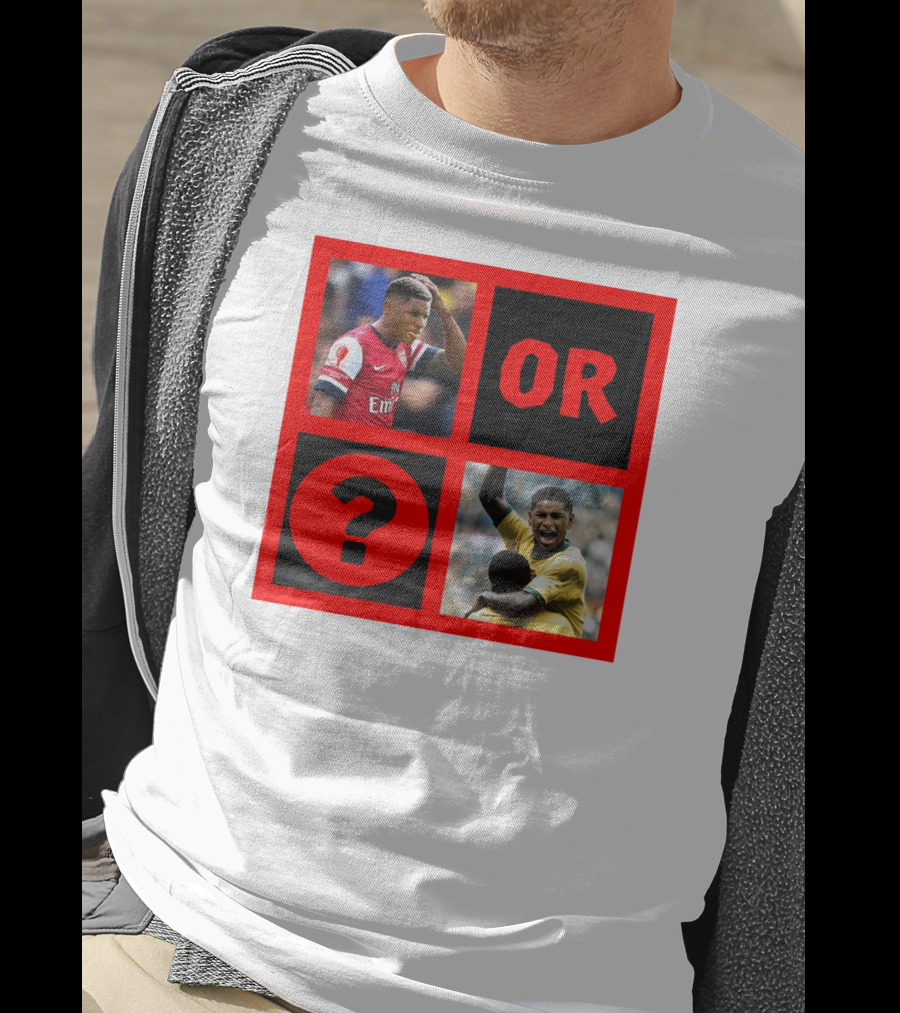 Walcott Question Mark Or Iconic Footballer Image T-Shirt