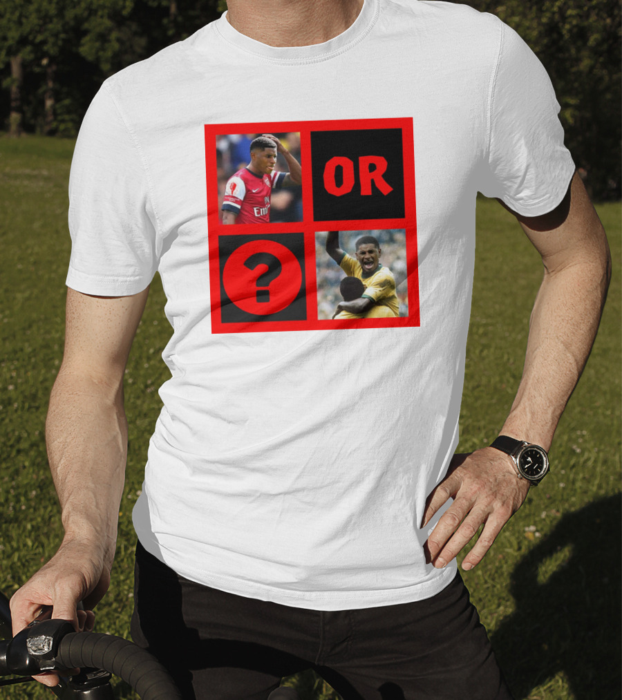Walcott Question Mark Or Iconic Footballer Image T-Shirt