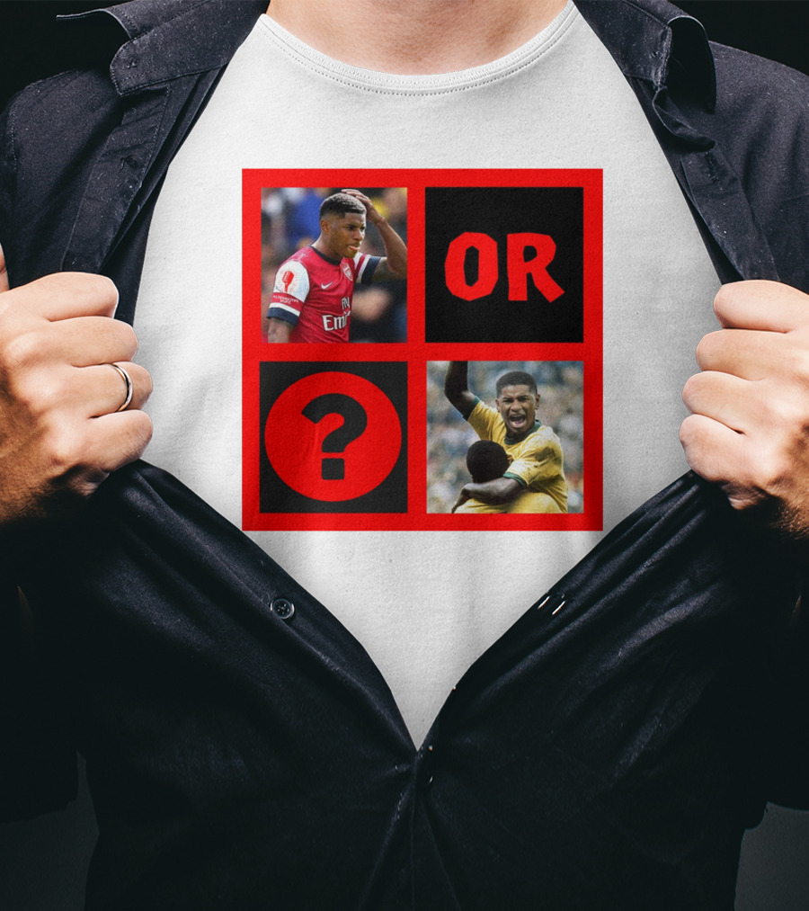 Walcott Question Mark Or Iconic Footballer Image T-Shirt