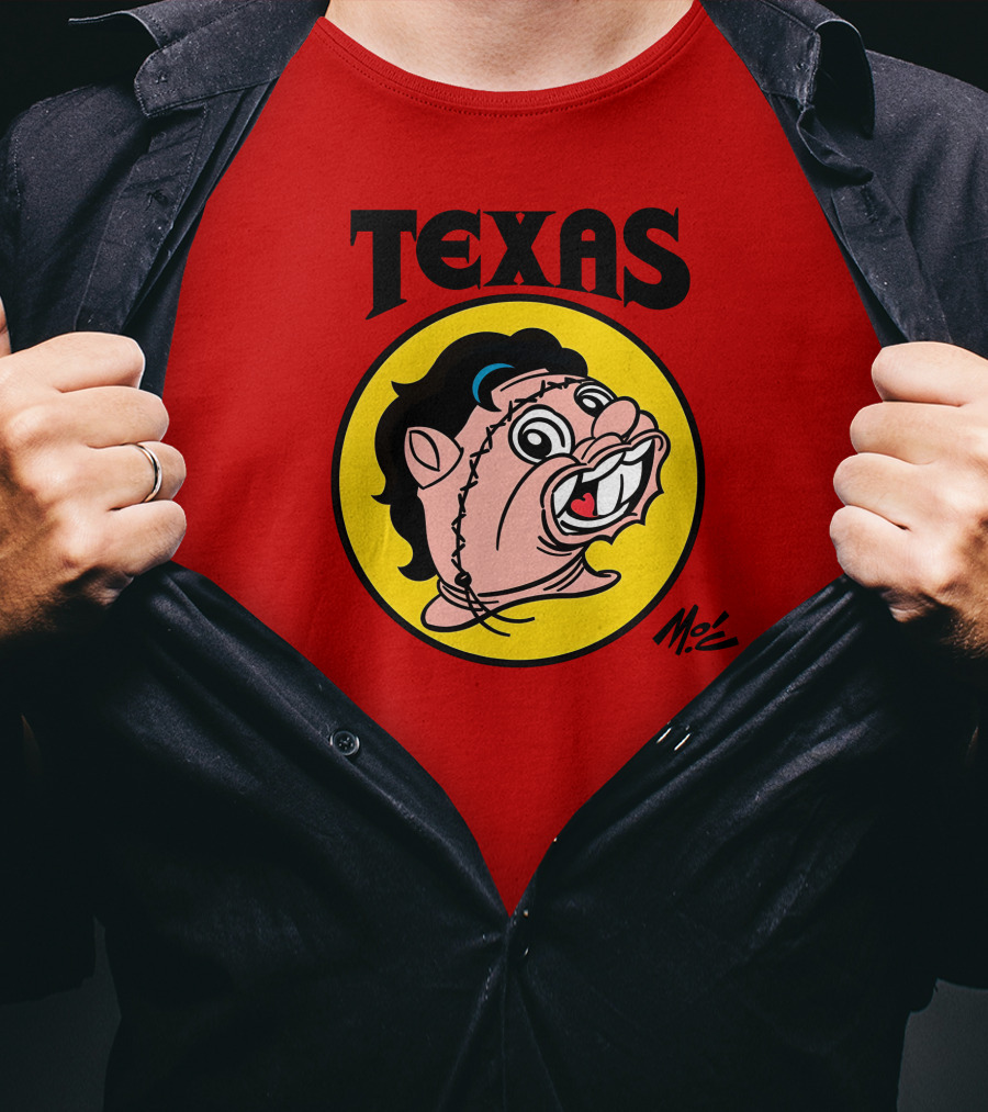 Texas Moc Heather Buckley Mo'e Cartoon T-Shirt