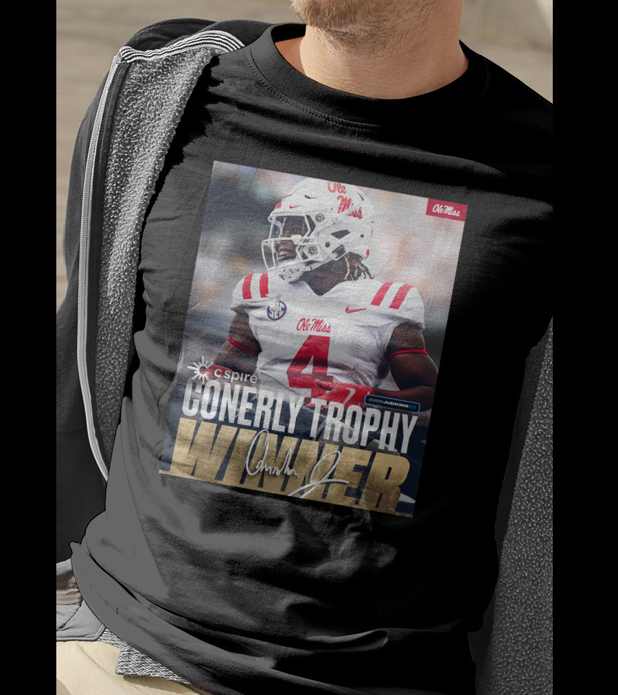 C Spire Conerly Trophy Winner Ole Miss Quinshon Judkins T-Shirt