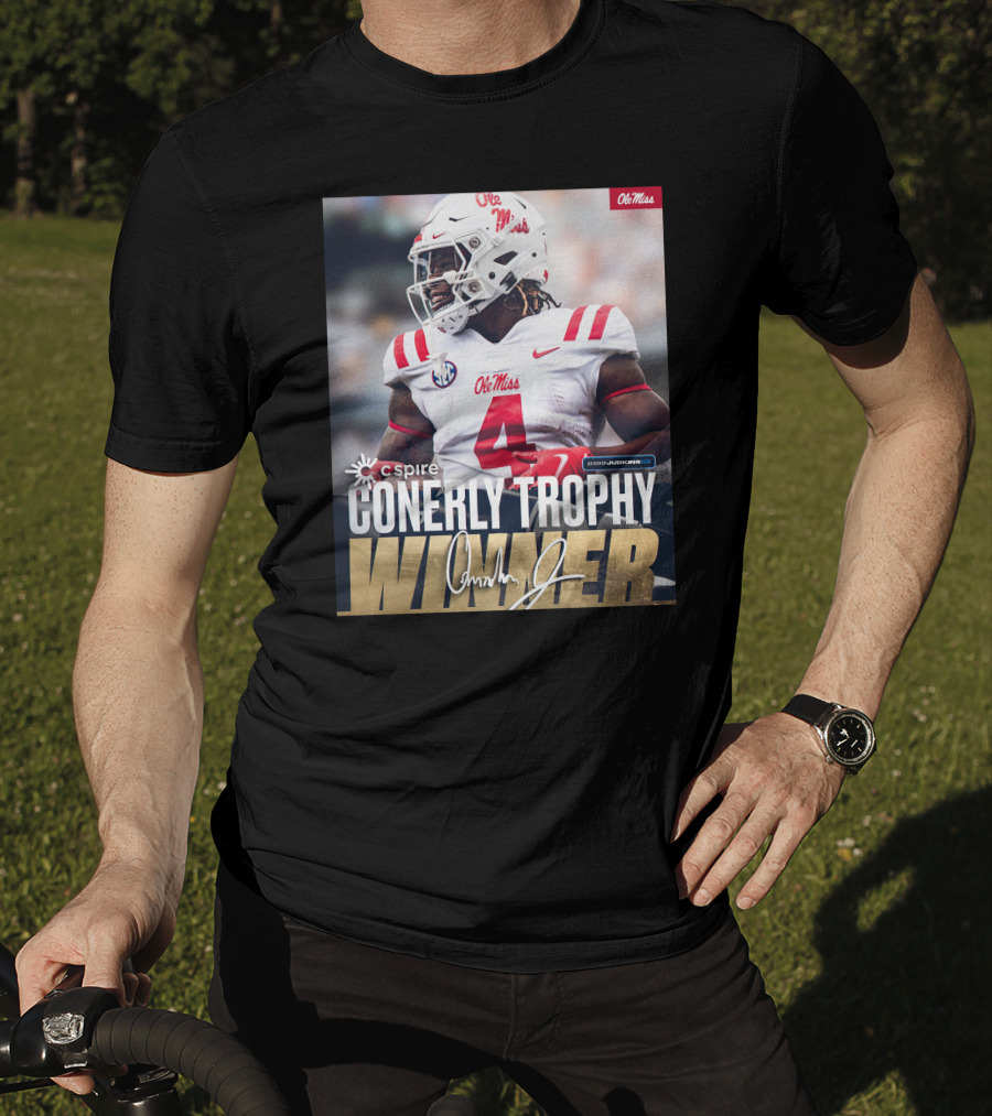 C Spire Conerly Trophy Winner Ole Miss Quinshon Judkins T-Shirt