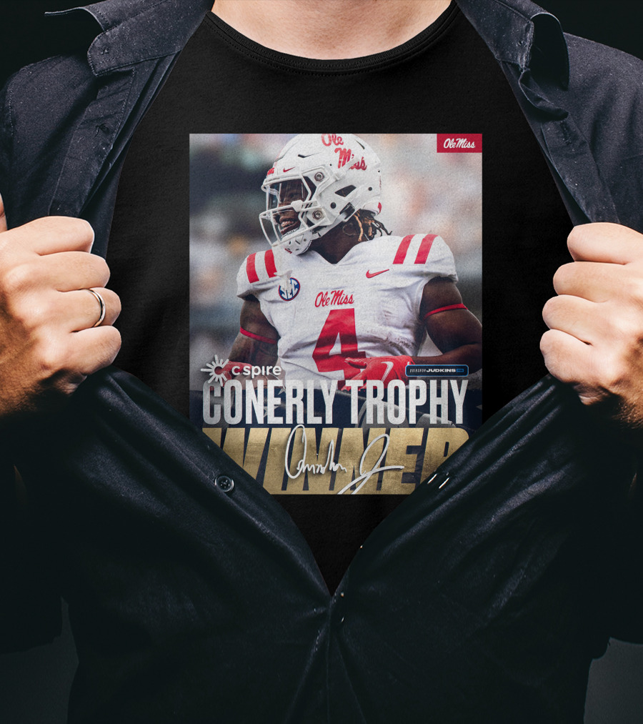 C Spire Conerly Trophy Winner Ole Miss Quinshon Judkins T-Shirt