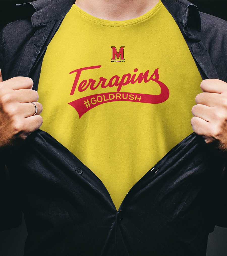 Terrapins #GOLDRUSH Maryland Terrapins M T-Shirt