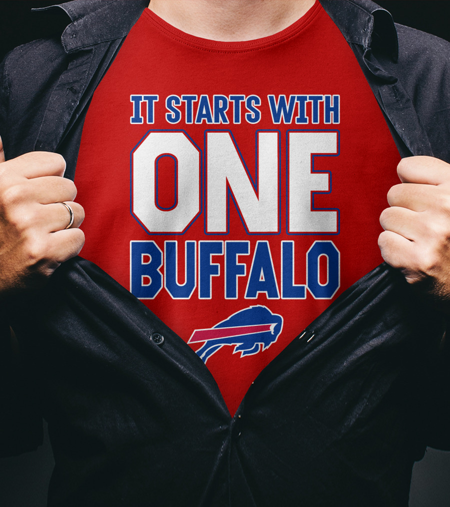 Ken Dorsey It Starts With One Buffalo Bills T-Shirt