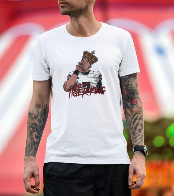 Premium T-Shirt: The Tiger King Spencer Rattler Crowned Quarterback T-Shirt The Tiger King Spencer Rattler Crowned Quarterback T-Shirt