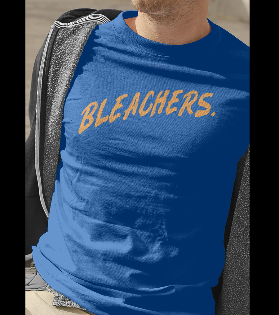 Bleachers Bold Arch Text On Blue T-Shirt