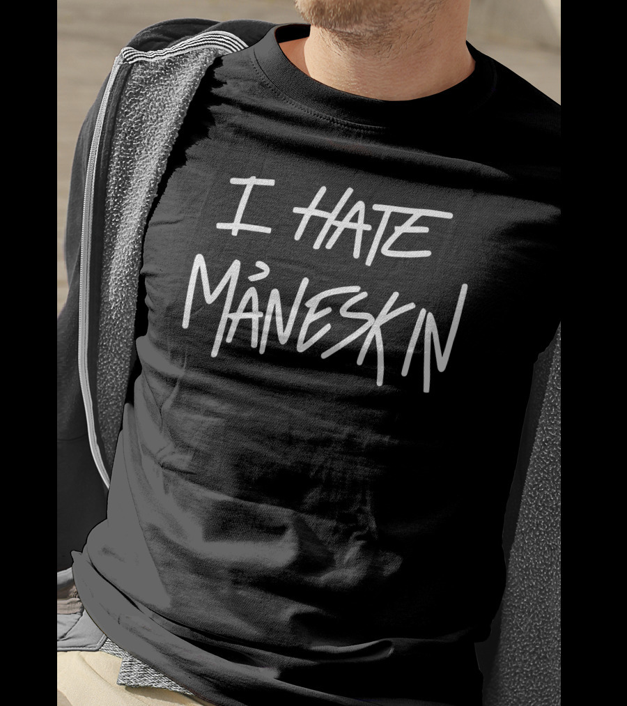 I Hate Maneskin Vic Maneskin Wearing I Hate Maneskin T-Shirt