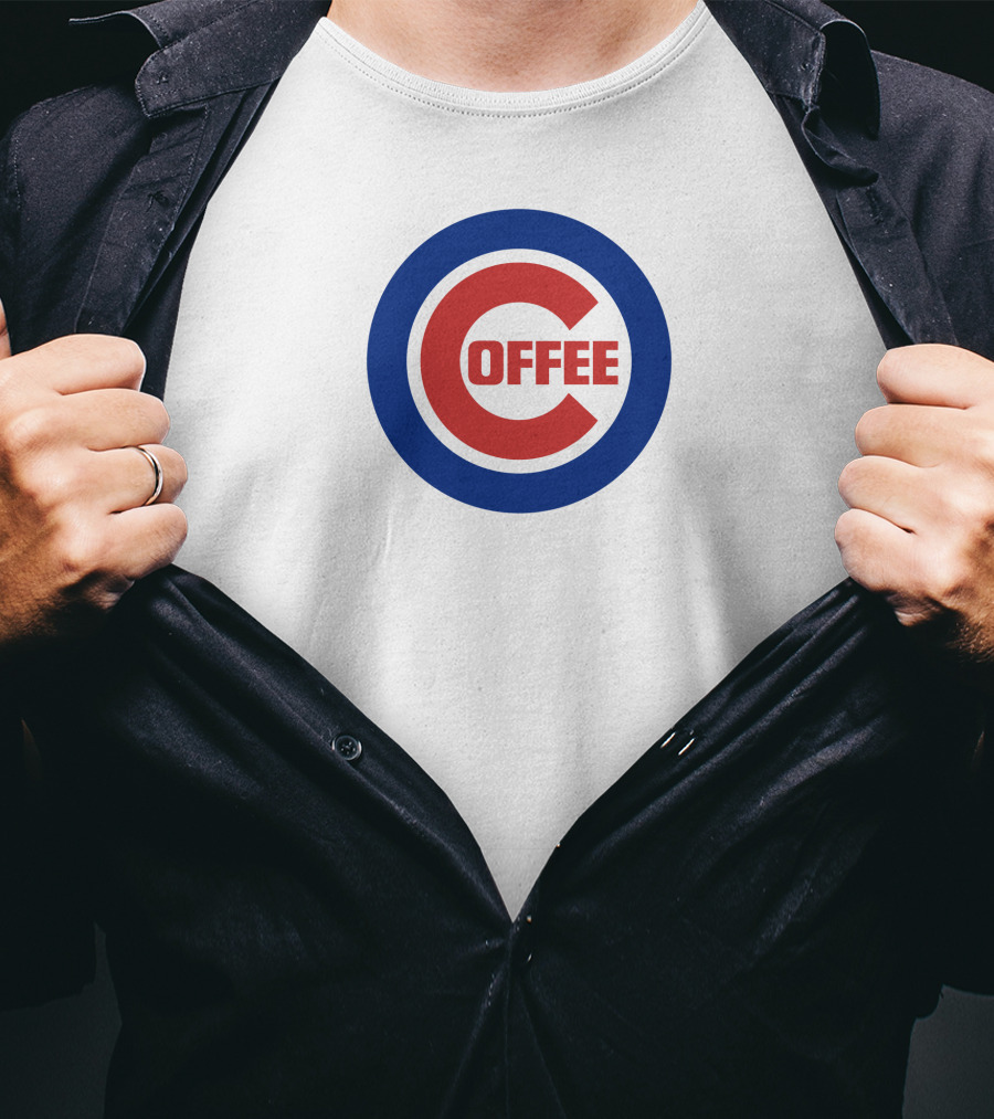 Cubs Coffee Logo Inspired By Chicago Cubs Emblem T-Shirt