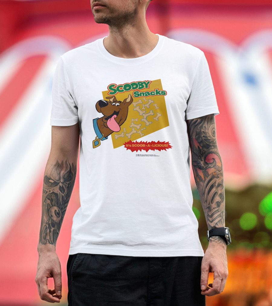 Scooby Snacks It's Scoob-A-Licious with Scooby-Doo and Bones T-Shirt
