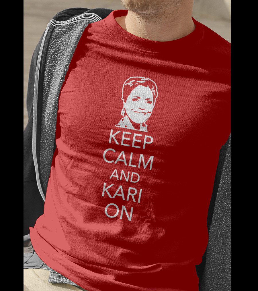 Patriottakes Keep Calm And Kari On Iconic Phrase T-Shirt